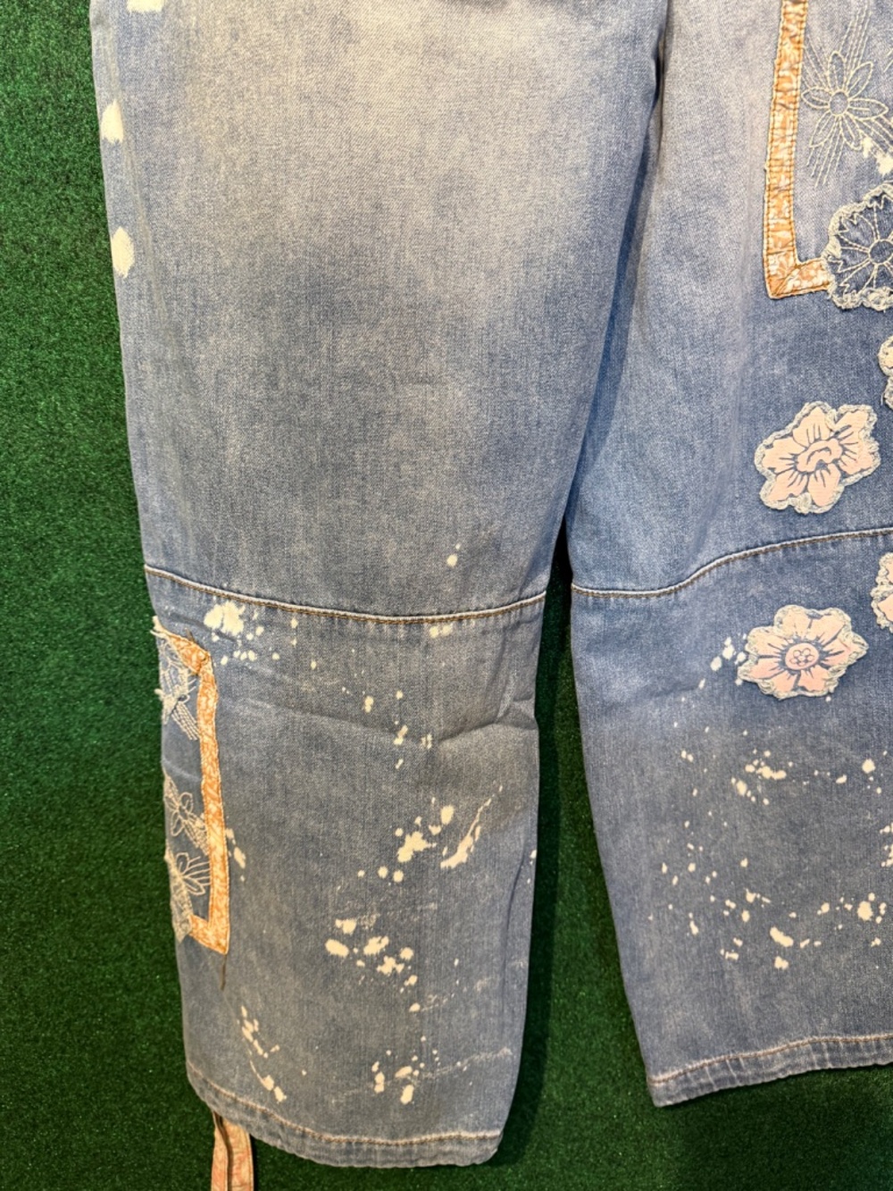1039 New Oli&Hali Dream Vintage Bloom Patchwork Jeans - Picture 3 of 12